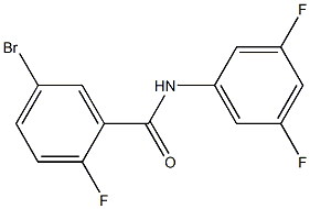 5-bromo-N-(3,5-difluorophenyl)-2-fluorobenzamide Struktur