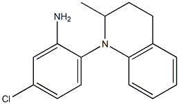 5-chloro-2-(2-methyl-1,2,3,4-tetrahydroquinolin-1-yl)aniline Struktur