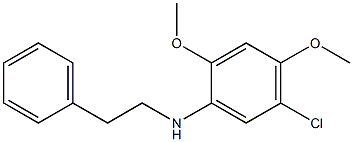 5-chloro-2,4-dimethoxy-N-(2-phenylethyl)aniline Struktur