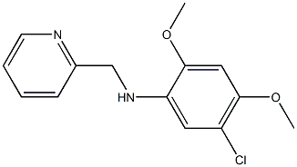 5-chloro-2,4-dimethoxy-N-(pyridin-2-ylmethyl)aniline Struktur