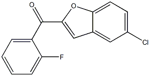 5-chloro-2-[(2-fluorophenyl)carbonyl]-1-benzofuran Struktur