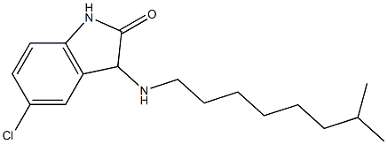 5-chloro-3-[(7-methyloctyl)amino]-2,3-dihydro-1H-indol-2-one Struktur