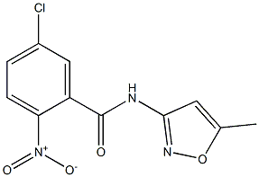 5-chloro-N-(5-methyl-1,2-oxazol-3-yl)-2-nitrobenzamide Struktur