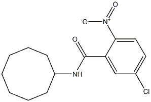 5-chloro-N-cyclooctyl-2-nitrobenzamide Struktur