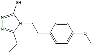 5-ethyl-4-[2-(4-methoxyphenyl)ethyl]-4H-1,2,4-triazole-3-thiol Struktur