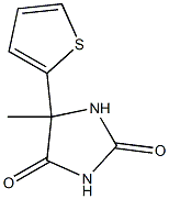 5-methyl-5-(thiophen-2-yl)imidazolidine-2,4-dione Struktur