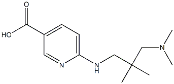 6-({2-[(dimethylamino)methyl]-2-methylpropyl}amino)pyridine-3-carboxylic acid Struktur