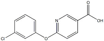 6-(3-chlorophenoxy)nicotinic acid Struktur