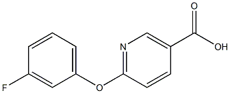 6-(3-fluorophenoxy)nicotinic acid Struktur