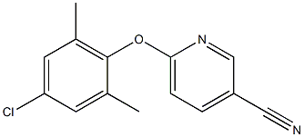 6-(4-chloro-2,6-dimethylphenoxy)pyridine-3-carbonitrile Struktur