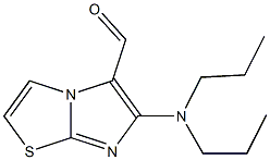 6-(dipropylamino)imidazo[2,1-b][1,3]thiazole-5-carbaldehyde Struktur