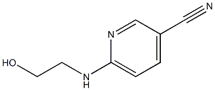 6-[(2-hydroxyethyl)amino]pyridine-3-carbonitrile Struktur