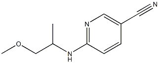 6-[(2-methoxy-1-methylethyl)amino]nicotinonitrile Struktur