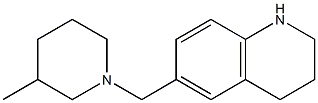 6-[(3-methylpiperidin-1-yl)methyl]-1,2,3,4-tetrahydroquinoline Struktur