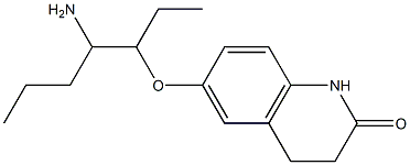 6-[(4-aminoheptan-3-yl)oxy]-1,2,3,4-tetrahydroquinolin-2-one Struktur