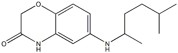 6-[(5-methylhexan-2-yl)amino]-3,4-dihydro-2H-1,4-benzoxazin-3-one Struktur