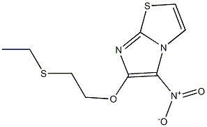 6-[2-(ethylthio)ethoxy]-5-nitroimidazo[2,1-b][1,3]thiazole Struktur