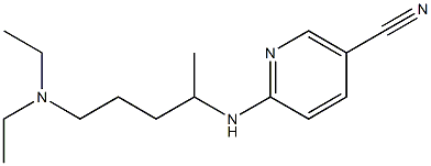 6-{[4-(diethylamino)-1-methylbutyl]amino}nicotinonitrile Struktur