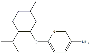 6-{[5-methyl-2-(propan-2-yl)cyclohexyl]oxy}pyridin-3-amine Struktur