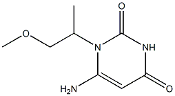 6-amino-1-(1-methoxypropan-2-yl)-1,2,3,4-tetrahydropyrimidine-2,4-dione Struktur