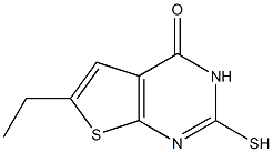 6-ethyl-2-mercaptothieno[2,3-d]pyrimidin-4(3H)-one Struktur