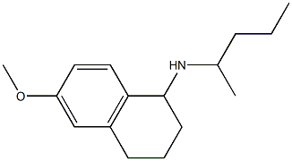 6-methoxy-N-(pentan-2-yl)-1,2,3,4-tetrahydronaphthalen-1-amine Struktur