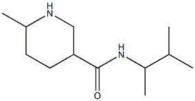 6-methyl-N-(3-methylbutan-2-yl)piperidine-3-carboxamide Struktur