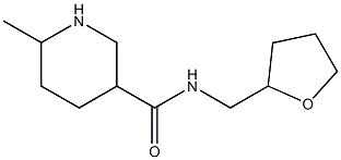 6-methyl-N-(tetrahydrofuran-2-ylmethyl)piperidine-3-carboxamide Struktur