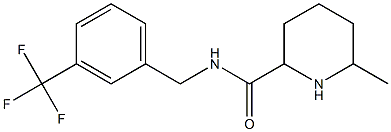 6-methyl-N-{[3-(trifluoromethyl)phenyl]methyl}piperidine-2-carboxamide Struktur