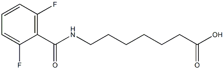 7-[(2,6-difluorobenzoyl)amino]heptanoic acid Struktur