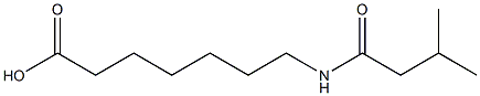 7-[(3-methylbutanoyl)amino]heptanoic acid Struktur