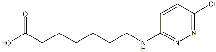 7-[(6-chloropyridazin-3-yl)amino]heptanoic acid Struktur