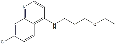 7-chloro-N-(3-ethoxypropyl)quinolin-4-amine Struktur