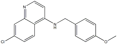 7-chloro-N-[(4-methoxyphenyl)methyl]quinolin-4-amine Struktur