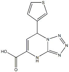 7-thien-3-yl-4,7-dihydrotetrazolo[1,5-a]pyrimidine-5-carboxylic acid Struktur