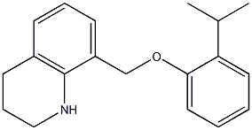 8-[2-(propan-2-yl)phenoxymethyl]-1,2,3,4-tetrahydroquinoline Struktur