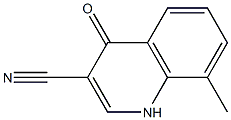 8-methyl-4-oxo-1,4-dihydroquinoline-3-carbonitrile Struktur