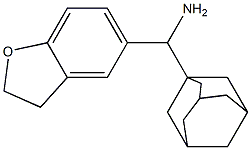 adamantan-1-yl(2,3-dihydro-1-benzofuran-5-yl)methanamine Struktur