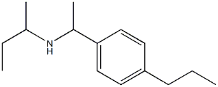 butan-2-yl[1-(4-propylphenyl)ethyl]amine Struktur