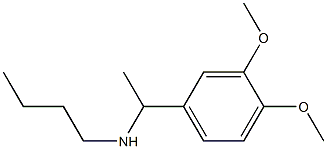 butyl[1-(3,4-dimethoxyphenyl)ethyl]amine Struktur