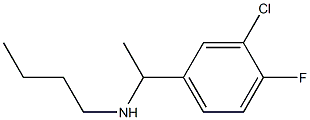 butyl[1-(3-chloro-4-fluorophenyl)ethyl]amine Struktur