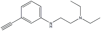 diethyl({2-[(3-ethynylphenyl)amino]ethyl})amine Struktur