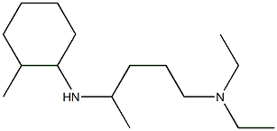 diethyl({4-[(2-methylcyclohexyl)amino]pentyl})amine Struktur