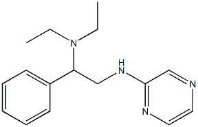 diethyl[1-phenyl-2-(pyrazin-2-ylamino)ethyl]amine Struktur