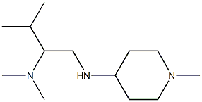 dimethyl({3-methyl-1-[(1-methylpiperidin-4-yl)amino]butan-2-yl})amine Struktur