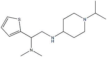 dimethyl(2-{[1-(propan-2-yl)piperidin-4-yl]amino}-1-(thiophen-2-yl)ethyl)amine Struktur