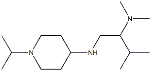 dimethyl(3-methyl-1-{[1-(propan-2-yl)piperidin-4-yl]amino}butan-2-yl)amine Struktur