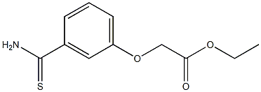 ethyl [3-(aminocarbonothioyl)phenoxy]acetate Struktur