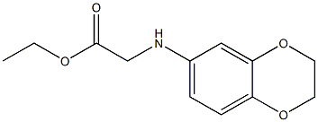 ethyl 2-(2,3-dihydro-1,4-benzodioxin-6-ylamino)acetate Struktur