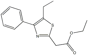 ethyl 2-(5-ethyl-4-phenyl-1,3-thiazol-2-yl)acetate Struktur